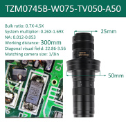 150x Microscope Lens 0.7X-4.5X Adjustable Magnification Monocular Zoom C