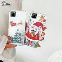 Callfire เคสใส่โทรศัพท์คอลไฟสำหรับ OPPO OPPO Realme C11 2020 คริสต์มาสกวางน่ารักซานตาคลอสรูปแบบต้นคริสต์มาส