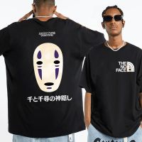 2023NewAnime Spirited Away T-shirt Japanese Manga Studio Ghibli No Face Man Graphic T Shirt Men and Women Fashion Cal Oversized Tees