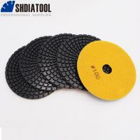 SHDIATOOL 5pcs 4 100 Professional Diamond Flexible Polishing Pads for Ceramic Tile Marble Sanding Discs Wet Grinding Terrazzo