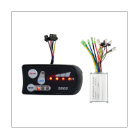 Electric Vehicle 36V48V Brushless Motor 6 Tubes 15A Intelligent Controller LED-S800 Instrument Accessories Set