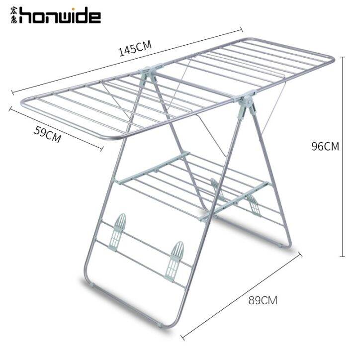 Ri Honghui mini floor folding clothes rack simple small baby home