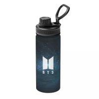 BTS Stainless Steel 304 Insulated Kettle/Sports Water Bottle/BPA-FREE Drop-Proof Reusable Hiking Thermal Flask