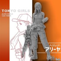 1/24 Resin Kits Tokyo Beauty Girl Soldier Series Resin Soldier Self-assembled A-035