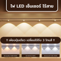 ไฟเซ็นเซอร์ สำหรับทางเดินบ้าน ไฟกลางคืน 1800mAh แถบสมาร์ท LED บางเฉียบ ไร้สาย ชาร์จUSBได้ เซนเซอร์ตรวจจับเคลื่อนไหว