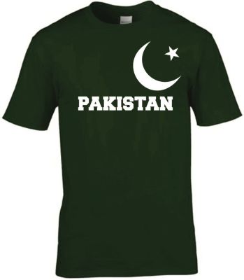 Fun T-shirt Pakistan Custom Layout Cricket Fan - Can Add Name  New Arrival Men Great Quality Cotton Bulk European Size XS-5XL