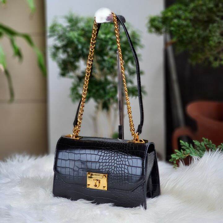 New Edition C.H.A.R.L.E.S. A.N.D K.E.I.T.H CrocEffect Chain Strap