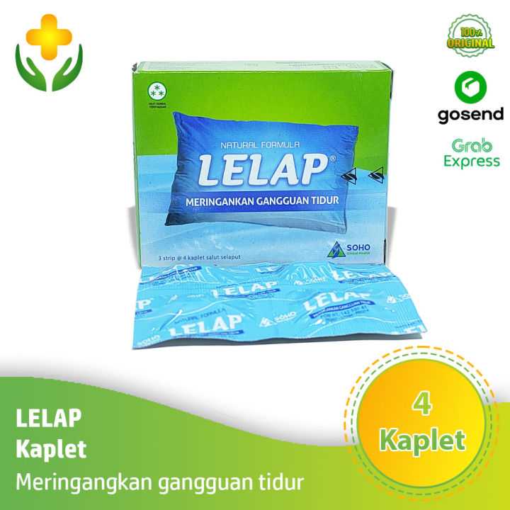 Lelap 4 Kaplet Obat Sulit Tidur Meringankan Gangguan Tidur Lazada Indonesia