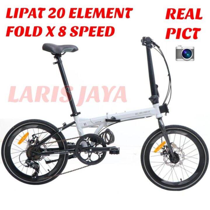 Sepeda lipat element fold x 20 inch folding bike element foldx 8