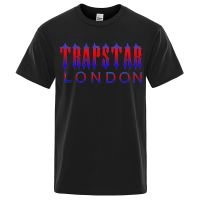 Trapstar London Print Tshirts Men Breathable Tshirts Loose Tshirts Cotton Male Tee Gildan