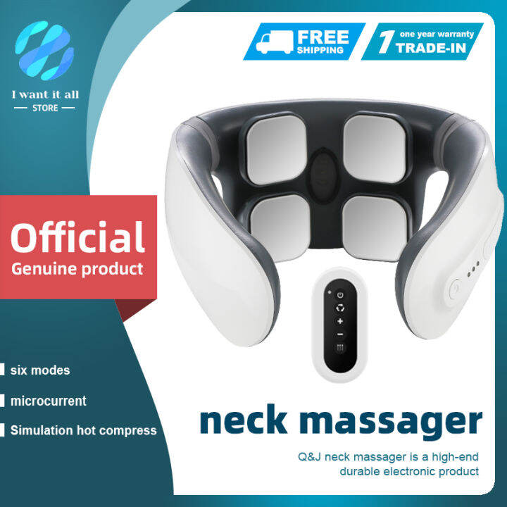 neck massager wireless heating cervical spine massage microcurrent ...