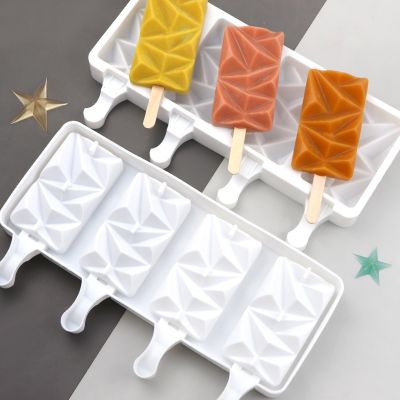 Ice-Cream Mould Silicone Popsicle Mold 4 Large