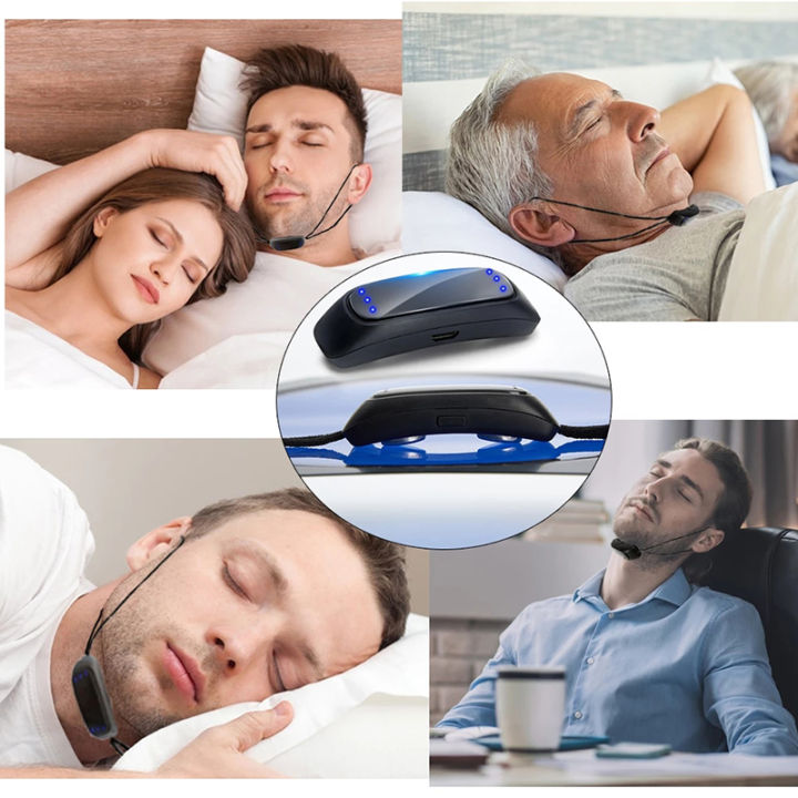 สมาร์ท-snorer-แบบพกพาไฟฟ้าหูตะขอนอนหลับสบายการนอนหลับที่ดี-snorer-การดูแลสุขภาพหยุดหายใจขณะหลับช่วยการนอนหลับช่วยเหลือ