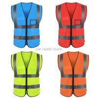 High Visibility Road Working Reflective Vest Outdoor Motorcycle Cycling Safety Waistcoat Clothing Reflective Jacket