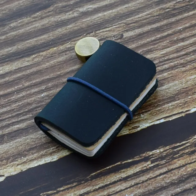 Small Leather Notebook Mini Vintage Retro Cute Kawaii Portable Daily
