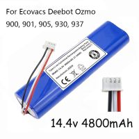 100 new 14.4V 4800mAh Robot Vacuum Cleaner Battery Pack for Ecovacs Deebot Ozmo 900 901 905 930 937