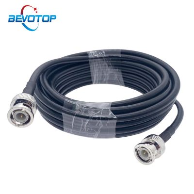 RG58 Coaxial BNC Male to BNC Male Plug RF Cable 50 Ohm Crimp Connector Double BNC Plug Male Pin Wire Cord 0.5M 1M 2M 5M 10M 20M Electrical Connectors