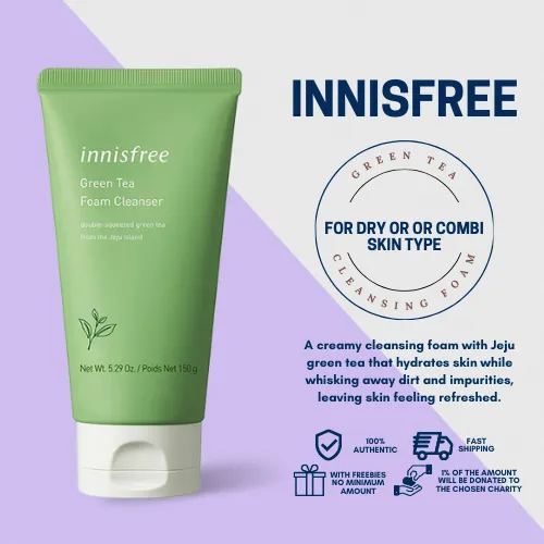 PH Dry & Combi Types INNISFREE Green Tea Foam Cleanser 150ml Lazada PH