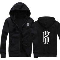 COD jb2763 2019 Kyrie Irving Hoodies เสื้อ Hip Hop Hoodie เสื้อแจ็คเก็ตบุรุษ Black Jacket Hooded