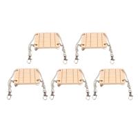 5PCS Hamster Swing with Bell Small Pet Supplies Wooden Suspension Swing