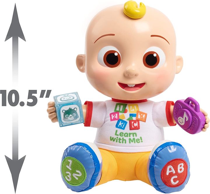 รุ่นใหม่-ตุ๊กตา-cocomelon-interactive-learning-jj-doll-with-lights-มีเสียงมีไฟ-ราคา-1-890-บาท