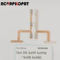 Novaphopat สําหรับ Infinix Hot 10i X659 X659B X658 X658E Power On Off Volume Up Down Ribbon Power Button Flex Cable