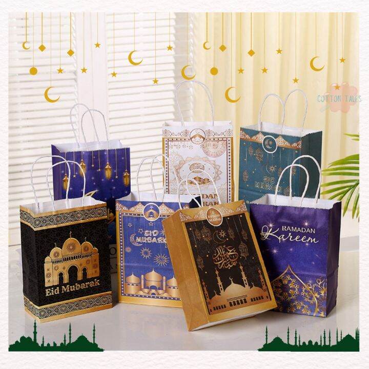 HARI RAYA PAPER BAG Party Handle Ramadan Gift Bag Doorgift Goodies Bag ...