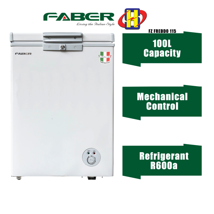 Faber Chest Freezer Manual Defrost & Direct Cooling System Refrigerant