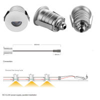 1W IP67 CREE 12V-24Vdc Mini LED Bulb Spotlight Outdoor Garden Buried Light for Stair Hallway Spot Lighting