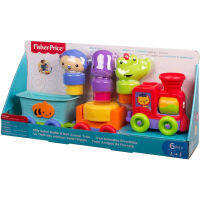 Fisher-Price ขบวนรถไฟซาฟารี Silly Safari Rattle &amp; Roll Animal Train ของเล่นเสริมพัฒนาการ ของแท้