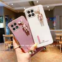 เคสโทรศัพท์ Honor X6a X8a 4G 5G เคส Phone Case ซิลิโคนเคลือบลูกอมหลากสีด้วยเคสกระต่าย Rhinestones อินเทรนด์2023