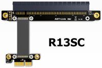 Riser PCI-E 3.0 16x X1 PCIe X16 X1 PCI Express Riser Mining กราฟิกการ์ดสายเคเบิลต่อขยาย R13SC 25ซม. พร้อมสายไฟ