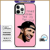 Drake Rapper Pink Phone Case for iPhone 14 Pro Max / iPhone 13 Pro Max / iPhone 12 Pro Max / XS Max / Samsung Galaxy Note 10 Plus / S22 Ultra / S21 Plus Anti-fall Protective Case Cover