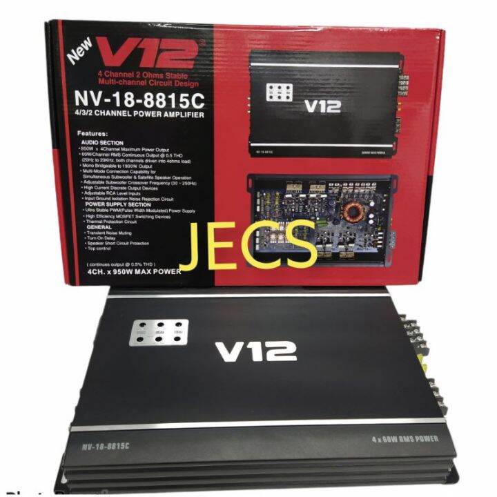 NV 188815C 4/3/2 CHANNEL POWER AMPLIFIER ORIGINAL V12 Lazada PH