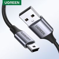 Ugreast USB มินิยูเอสบีเพื่อสายมินิ USB สำหรับเครื่องอ่านการ์ดฮาร์ดไดรฟ์มือถือ MP3เครื่องเล่น MP4ข้อมูลที่รวดเร็วสายมินิ USB กล้องดิจิตอล