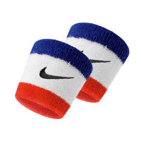 Nike ผ้ารัดข้อมือแบบสั้น Swoosh Wristbands 2-Pack | Habanero Red/Black ( N.000.1565.620 )