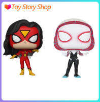 มหัศจรรย์ Spidergirl เกวนสเตซี่ Funko ป๊อปฟรีป้องกันกรณีรูปการกระทำของเล่นสำหรับเด็กเล่นสะสมปีใหม่ของขวัญวันเกิดสำหรับเด็ก10เซนติเมตร