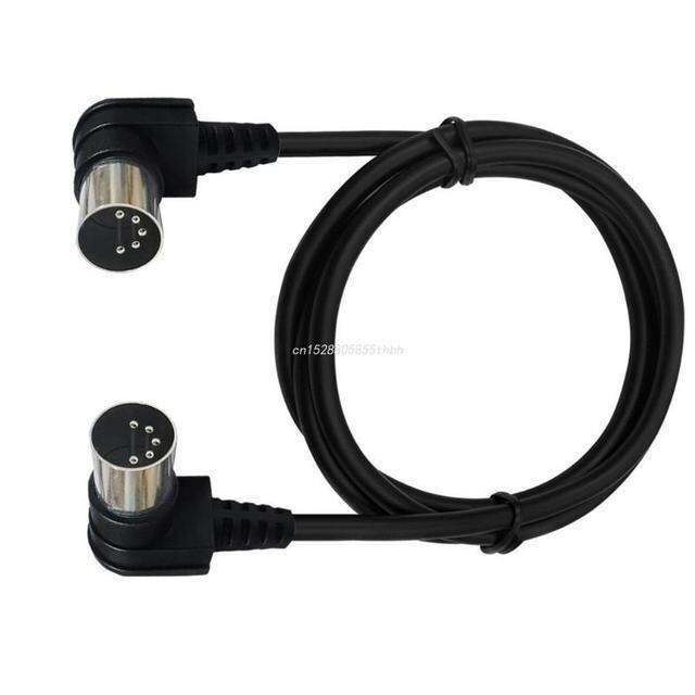 chaunceybi-din-5pin-degrees-elbow-cable-plug-male-to-extension-cord-midi-din-5pin