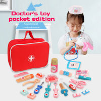 2021Wooden Toy Pretend Play Doctor Set Educationa Toys for Child Medical Simulation Medicine Chest Set for Kids Interest Development