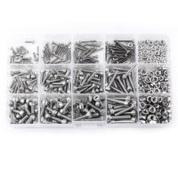 480pcs M2 M3 Hex Socket Screws Set Stainless Steel Hex Socket Cap Head Nuts Repair Tool