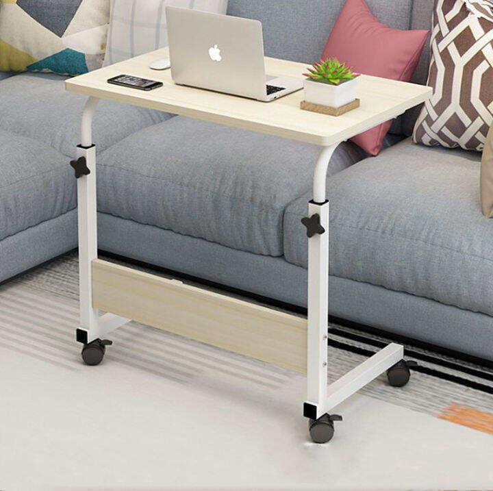 Easy Lifting Laptop Table with Wheels Student Desk Height Adjustable ...