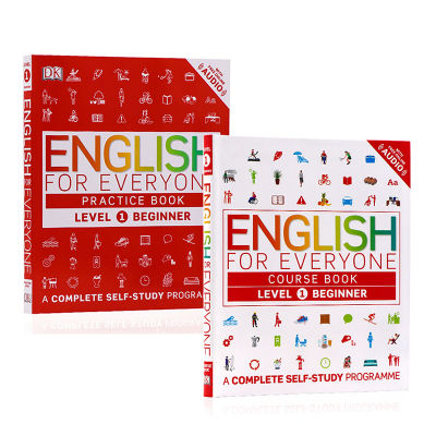 Imported English original genuine DK new vision Lentry-level textbook + exercise book two volume set with Audio English for everyone level beginer self-study textbook IELTS TOEFL book