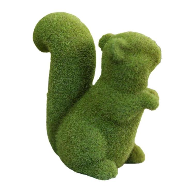 garden-squirrel-statue-artificial-turf-grass-squirrel-faux-green-moss-covered-resin-squirrel-decor-hand-painted-sculpture-for-patio-lawn-garden-and-indoor-living-spaces-sensible