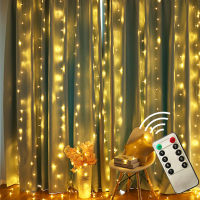 236M Remote LED String Light Christmas Fairy Icicle LED Curtain Lights Garland For New Year Wedding Party Home Decoration