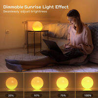 LED Smart Wake-Up Light APP Control ทำงานร่วมกับ Assistant Aleax Lamp สำหรับห้องนอนข้างเตียงเกมเดสก์ท็อป Ambient Night Light