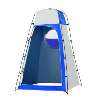 Camping Shower Tent 1.3*1.3*2.1M/4.3*4.3*6.9Ft Outdoor Toilet Tent With Removable Bottom Portable Privacy Shelter Shade Tent