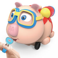 2.4G Kids Mini Spray Smart Toy Children Watch Remote Control Small Pig Toy Infrared Follow Spray Animals Electric Induction Toys