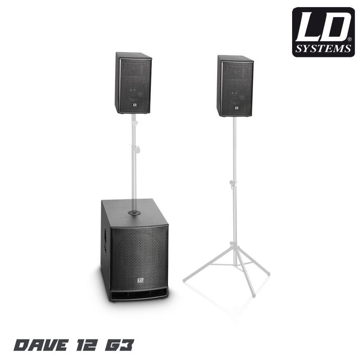 ld-systems-dave-12g3-ชุดเครื่องเสียงเคลื่อนที่-ซับ-2-1-กำลังขับ-2000-วัตต์-ให้เสียงเบสที่หนักแน่น-เสียงกลางชัดเจน-รับประกันบริษัทสยามยามาฮ่า-1-ปี