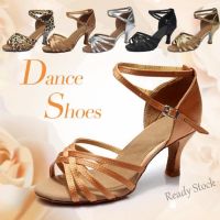 【Ready Stock】 ☎☜✈ C39 5CM Women Professional Dancing Shoes Ballroom Dance Shoes Ladies Latin Dance Shoes heeled