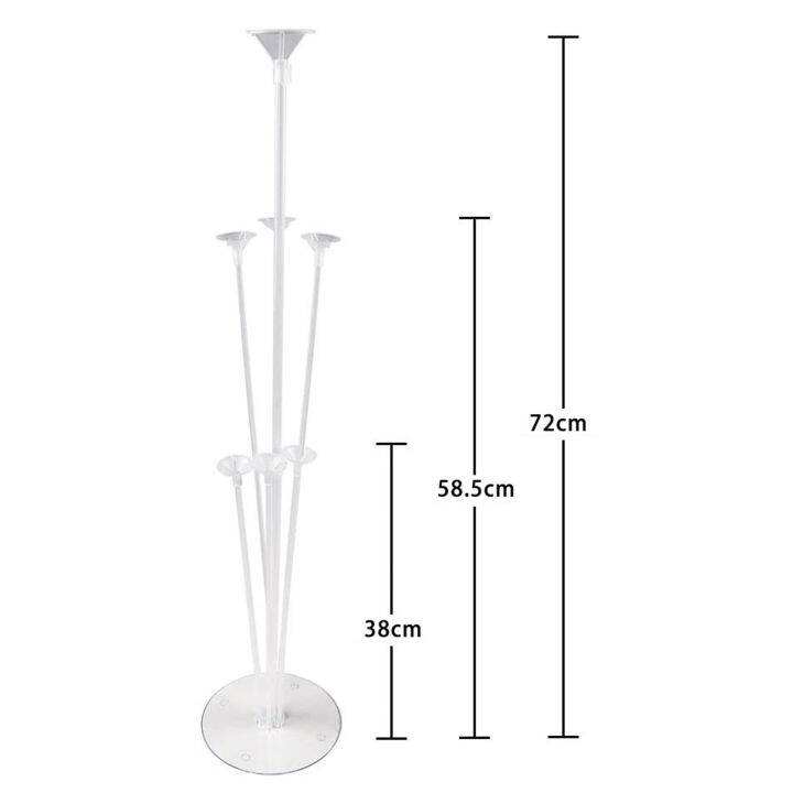 ที่ใส่บอลลูนพลาสติกทนทาน-tds-แท่นวางบอลลูน7สาขาและชั้นวางลูกโป่งสำหรับงานเลี้ยงและชุดจัดงาน6ชิ้นน้อยกว่า